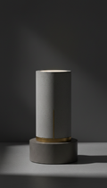 Concrete Pillar table lamp