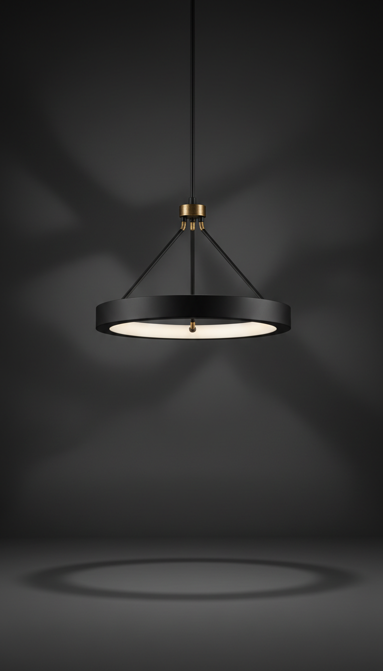 Graphite Halo ceiling fixture