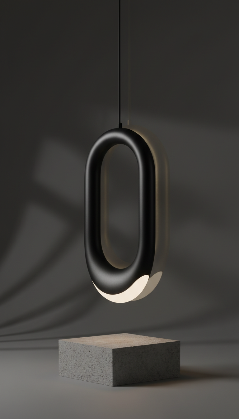 Obsidian Arc pendant light