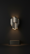 Gunmetal Sculptural LED Sconce