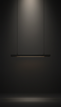 Linear Pendant Light in Matte Black